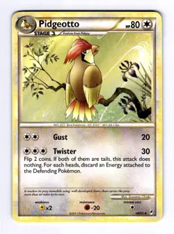 Pidgeotto Call of Legends #48 (2011) Uncommon NM Pokemon - Image 1