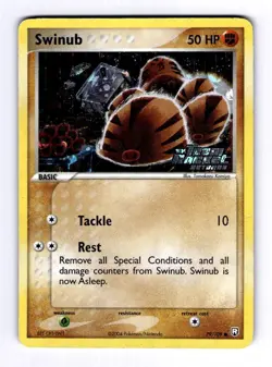 Swinub Team Rocket Returns #79 (2004) Common Reverse Holo LP Pokemon - Image 1