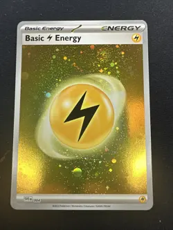 2023 Pokemon 151 Basic Energy Lightning 004 English TCG Holographic Holo - Image 1