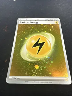 2023 Pokemon 151 Basic Energy Lightning 004 English TCG Holographic Holo - Image 4