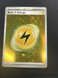 2023 Pokemon 151 Basic Energy Lightning 004 English TCG Holographic Holo - Image 5