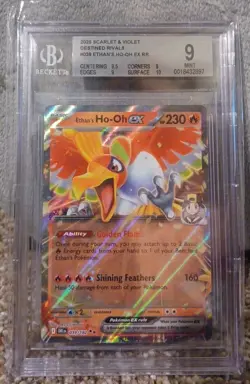 2025 Pokemon Ethan's Ho-Oh EX BGS 9 MINT 39/182 Destined Rivals PSA - Image 1