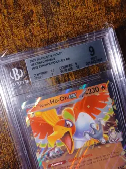 2025 Pokemon Ethan's Ho-Oh EX BGS 9 MINT 39/182 Destined Rivals PSA - Image 5