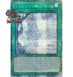 Yugioh 1x Witch of the White Forest ALIN-EN058 Quarter Century Secret Rare NM - Image 1