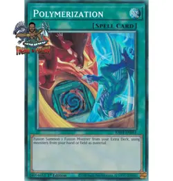 Yugioh! 1x Polymerization Hero Alt Art RA03-EN051 Collector's Rare 1st Ed NM - Image 1