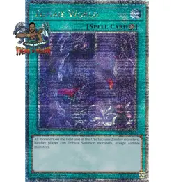Yugioh! 1x Zombie World RA03-EN205 Quarter Century Secret Rare 1st Ed NM - Image 1