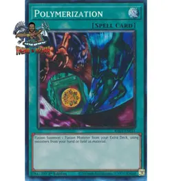 Yugioh! 1x Polymerization Alt Art RA03-EN051 Collector's Rare 1st Ed NM - Image 1