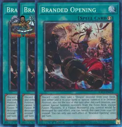 Yugioh! 3x Branded Opening RA03-EN070 Collector's Rare 1st Ed NM - Image 1