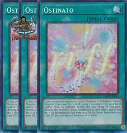 Yugioh! 3x Ostinato RA03-EN064 Collector's Rare 1st Ed NM - Image 1