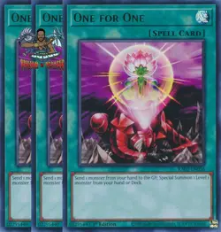 Yugioh! 3x One for One RA03-EN056 Ultra Rare 1st Ed NM - Image 1