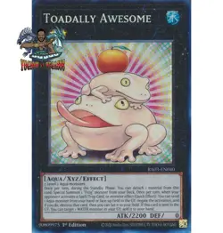 Yugioh! 1x Toadally Awesome RA03-EN040 Collector's Rare 1st Ed NM - Image 1