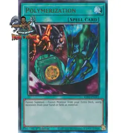 Yugioh! 1x Polymerization Alt Art RA03-EN051 Ultimate Rare 1st Ed NM - Image 1
