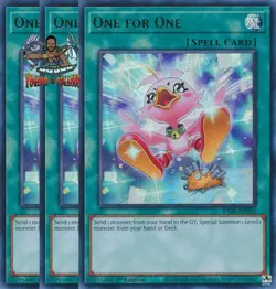 Yugioh! 3x One for One Alt Art RA03-EN056 Ultra Rare 1st Ed NM - Image 1