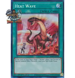 Yugioh! 1x Heat Wave RA03-EN058 Collector's Rare 1st Ed NM - Image 1