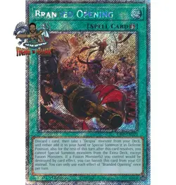 Yugioh! 1x Branded Opening RA03-EN070 Platinum Secret Rare 1st Ed NM - Image 1