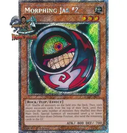 Yugioh! 1x Morphing Jar #2 RA03-EN100 Platinum Secret Rare 1st Ed NM - Image 1