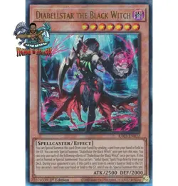 Yugioh! 1x Diabellstar the Black Witch RA03-EN032 Ultimate Rare 1st Ed NM - Image 1