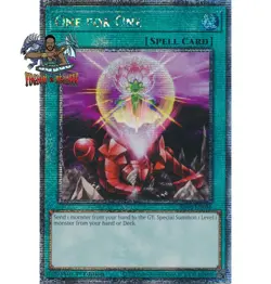 Yugioh! 1x One for One RA03-EN056 Quarter Century Secret Rare 1st Ed NM - Image 1