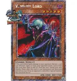 Yugioh! 1x Vampire Lord RA03-EN128 Platinum Secret Rare 1st Ed NM - Image 1