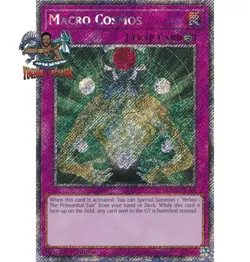 Yugioh! 1x Macro Cosmos RA03-EN164 Platinum Secret Rare 1st Ed NM - Image 1
