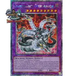 Yugioh! 1x Chimeratech Overdragon RA03-EN166 Platinum Secret Rare 1st Ed NM - Image 1