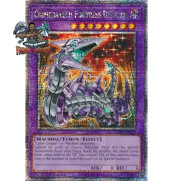 Yugioh! 1x Chimeratech Fortress Dragon MP24-EN022 Quarter Century Secret Rare NM - Image 1