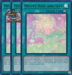 Yugioh! 3x Melffy Hide-and-Seek MP24-EN151 Ultra Rare 1st Ed NM - Image 1