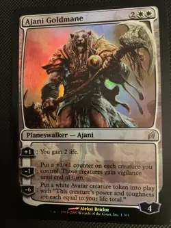 Ajani Goldmane FOIL Lorwyn NM/MINT White Rare MAGIC MTG CARD Gradable - Image 1