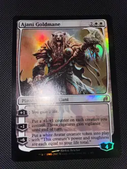 Ajani Goldmane FOIL Lorwyn NM/MINT White Rare MAGIC MTG CARD Gradable - Image 3