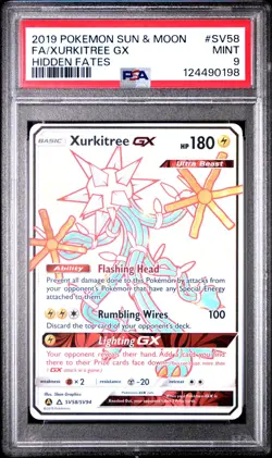 Xurkitree GX - SV58/SV94 - Ultra Rare - Hidden Fates - Pokemon Card - PSA 9 - Image 1