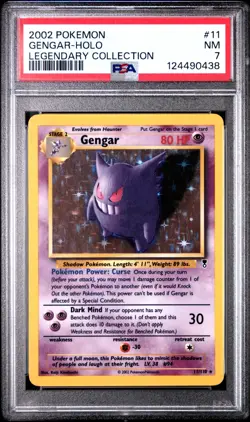 Gengar - 11/110 - Holo Rare - Legendary Collection - Pokemon Card - PSA 7 - Image 1