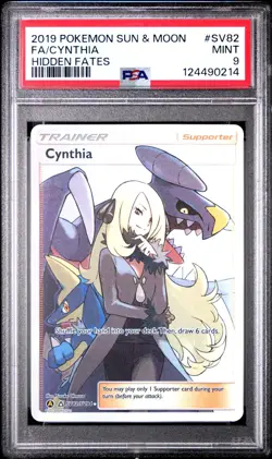 Cynthia - SV82/SV94 - Ultra Rare - Hidden Fates - Pokemon Card - PSA 9 - Image 1