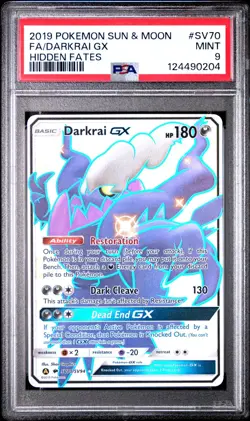 Darkrai GX - SV70/SV94 - Ultra Rare - Hidden Fates - Pokemon Card - PSA 9 - Image 1