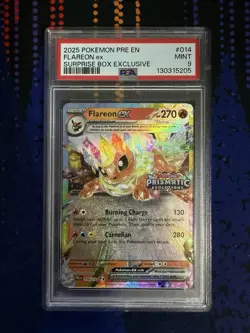 Flareon EX Surprise Box Promo Card 014/131 PSA 9 - Pokemon Trading Card TCG - Image 1