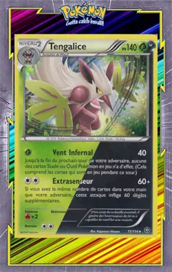 🌈Tengalice Holo-XY11:Offensive Vapeur-11/114-Carte Pokemon Neuve Francaise - Image 1
