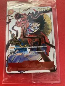 One Piece OP13 3rd Anniversary Winner Set Pre Release Card Luffy Sabo Ace - Image 1
