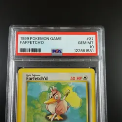 PSA 10 Farfetch'd 27/102 Pokemon Base Set 1999 Non Holo Card - Image 2
