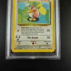 PSA 10 Farfetch'd 27/102 Pokemon Base Set 1999 Non Holo Card - Image 3