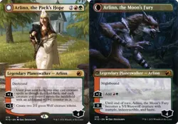 Arlinn, the Pack's Hope // Arlinn, the Moon's Fury - Extended Art MID NM MTG - Image 1