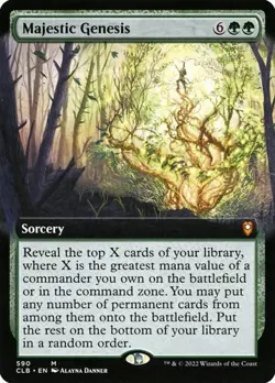 Majestic Genesis - Extended Art CLB NM MTG - Image 1