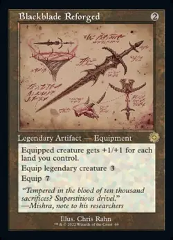 Blackblade Reforged - Schematic Retro Frame BRR NM MTG - Image 1