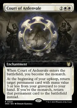 Court of Ardenvale - Extended Art WOC NM MTG - Image 1