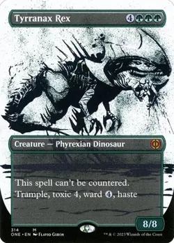 Tyrranax Rex - Extended Art Showcase ONE NM MTG - Image 1