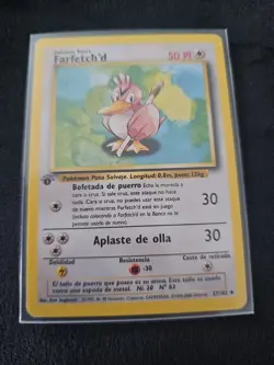 1st Edition Farfetch'd (Spanish) - Base Set - #27/102 - Vintage Pokemon Card LP - Image 1