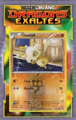 Osselait Reverse - NB06:Dragons Exaltes - 60/124 - Carte Pokemon Francaise - Image 1
