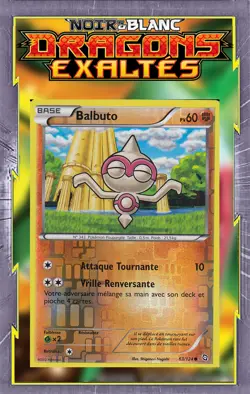 Balbuto Reverse - NB06:Dragons Exaltes - 63/124 - Carte Pokemon Francaise - Image 1