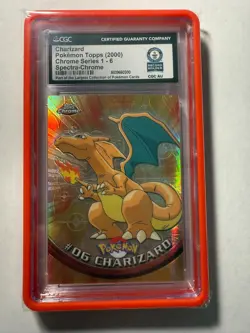 Charizard #6 CGC World Record Holder Gem 2000 Topps Chrome Pokemon TV - Image 1