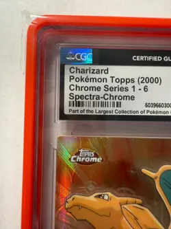Charizard #6 CGC World Record Holder Gem 2000 Topps Chrome Pokemon TV - Image 3