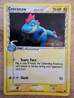 Pokemon Croconaw 27/101 EX Dragon Frontiers Reverse Holo Stamped NM Condition - Image 1