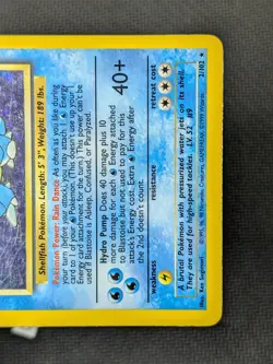Blastoise 2/102 - Base Set Unlimited Holo Rare Pokemon TCG MP - Image 5
